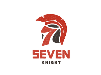 Seven knight helmet hidden meaning knight logo logodesign seven spartan