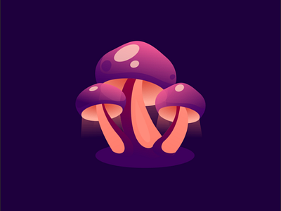 Mushrooms graphicdesign illustration logo mushroom vector