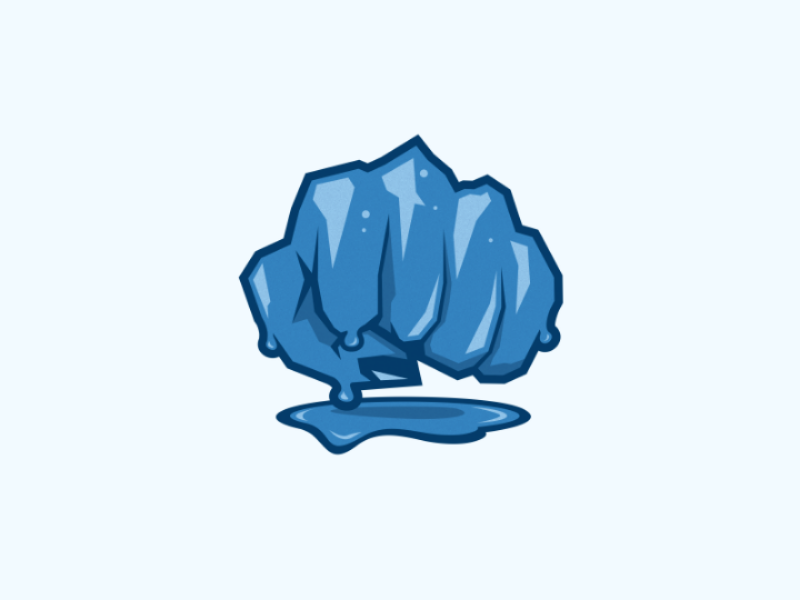 Cold fist logoinspiration graphicdesign logodesign vector logo hand fist cold