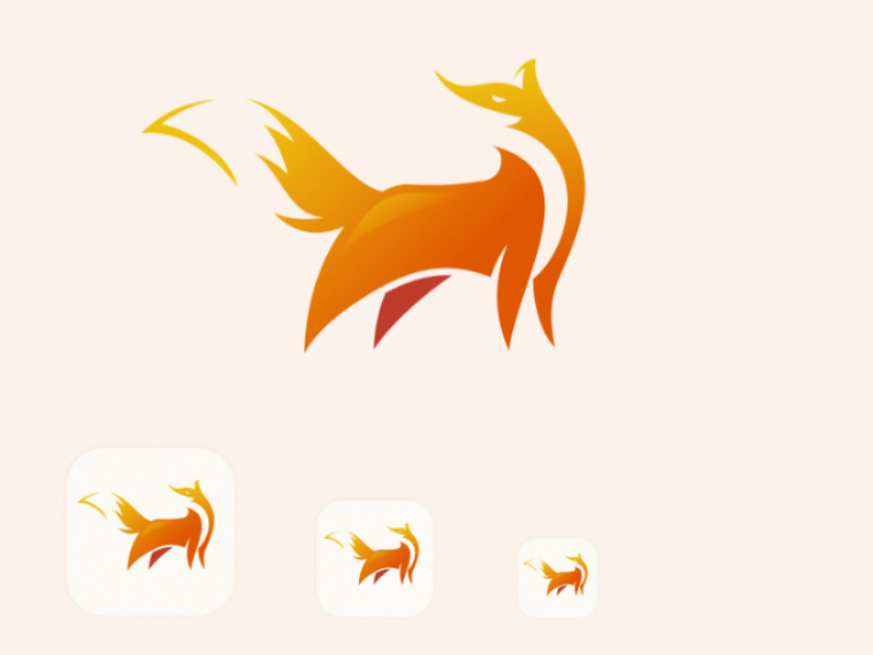 Fox zoo background graphic cartoon mascot art silhouette wildlife vector emblem icon wild symbol sign isolated design illustration animal fox logo