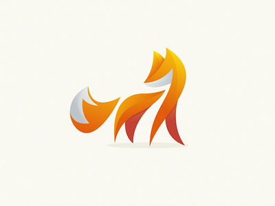 Fox brand branding colorful design fox illustration logo logoinspiration simle vector