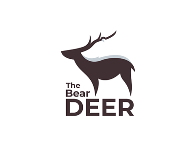 The bear deer bear deer double meaning graphicdesign illustration logo logodesigner logodesigns vector