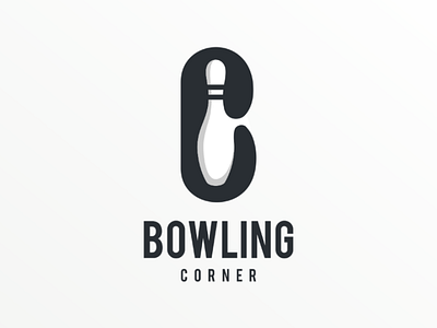 Bowling corner bowling brand design lettermark logo logodesign vector