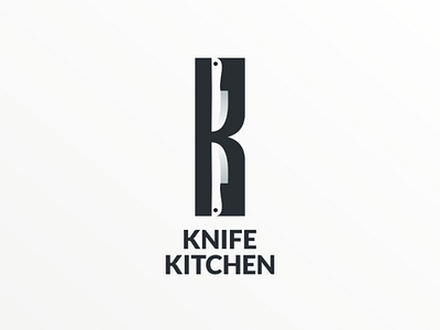 Knife Kitchen cooking doublemeaning hiddenmeaning kitchen knife logo logodesign logogesigner logoinspiration vector