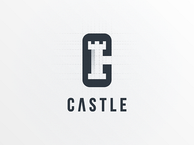 Castle brand branding castle doublemeaning lettermark logo logodesign negativespace vector