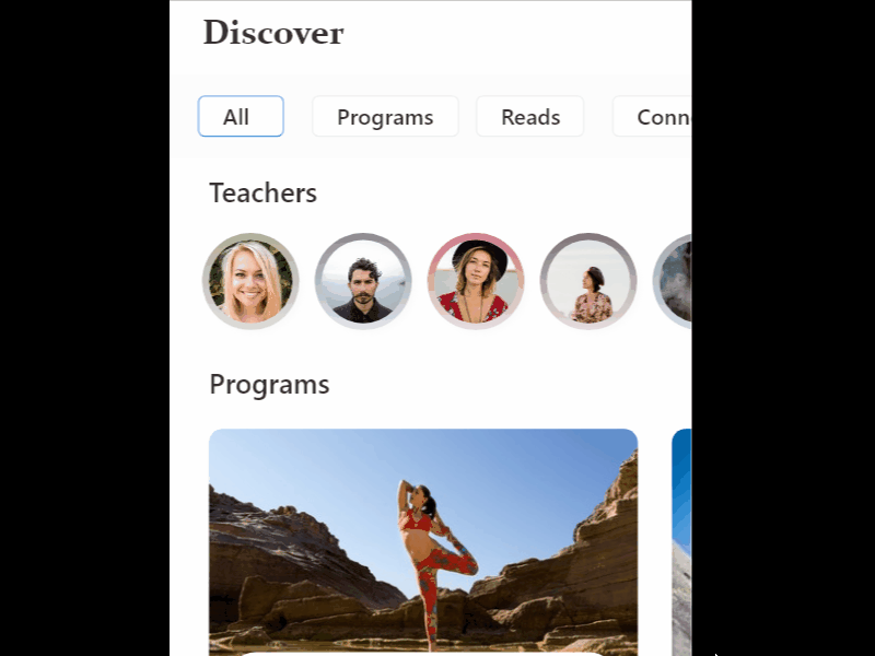 Pull to refresh animation for a Yoga App adobe xd animation concept design gradient illustration microinteractions ui yoga