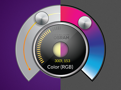 Color & Color Temperature controls color controls iot lighting touch screen ui ux