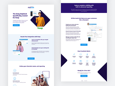 Landing page for FuseDesk