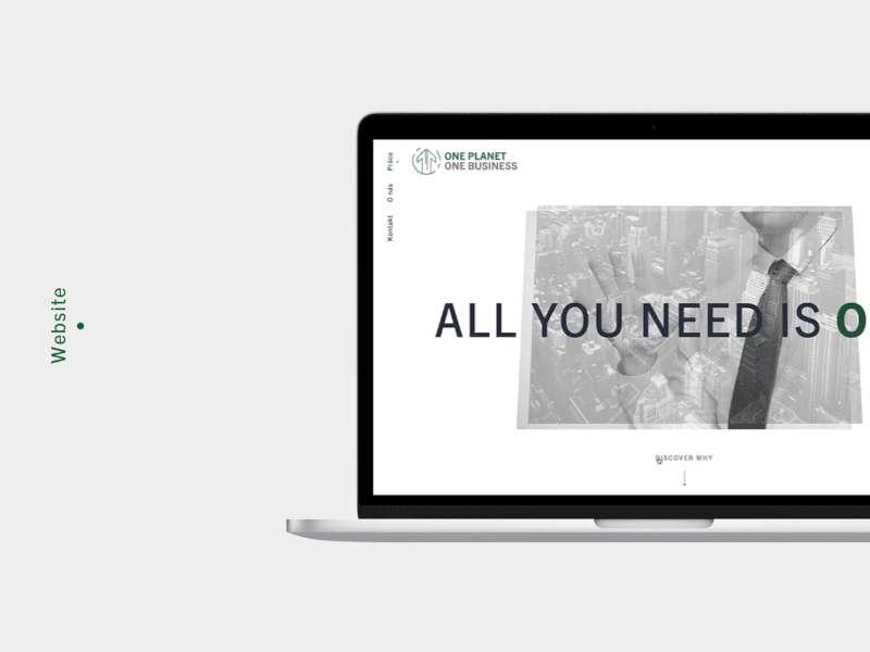 1P1B Website bold brand double exposure green identity minimal monochrome prague web website