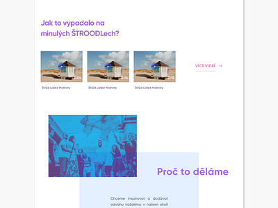 Stroodl Website brand bright bright colors czech duotone identity prague study ui uiux ux web website