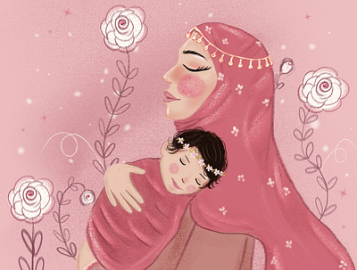 Pure Bliss childrenillustration cute digitalillustration illustration kidlitart kidsillustration love mother motherslove