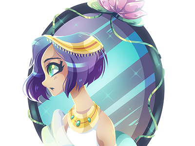 Cléopatre cleopatre draw girl illustration illustrator manga portrait