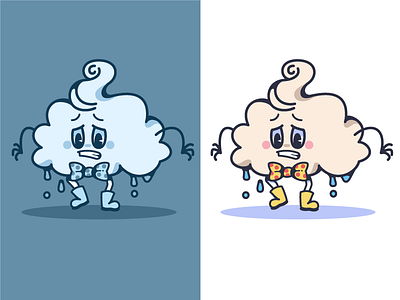Cute cloud character cloud cute design flat graphic kawai manga mascot nuage