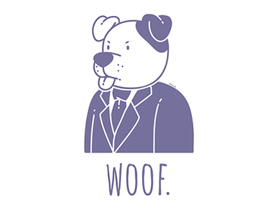 Woof. t-shirt design