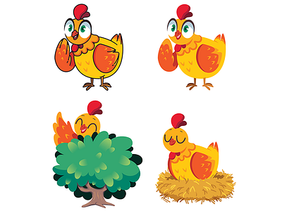 Mascot design 2d animal character design chicken création cute dessin digital art drawing illustrator mascot mascotte personnage poule vector