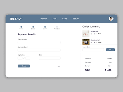 Daily UI Day 2: Credit Card Checkout Page dailyui design ui ux