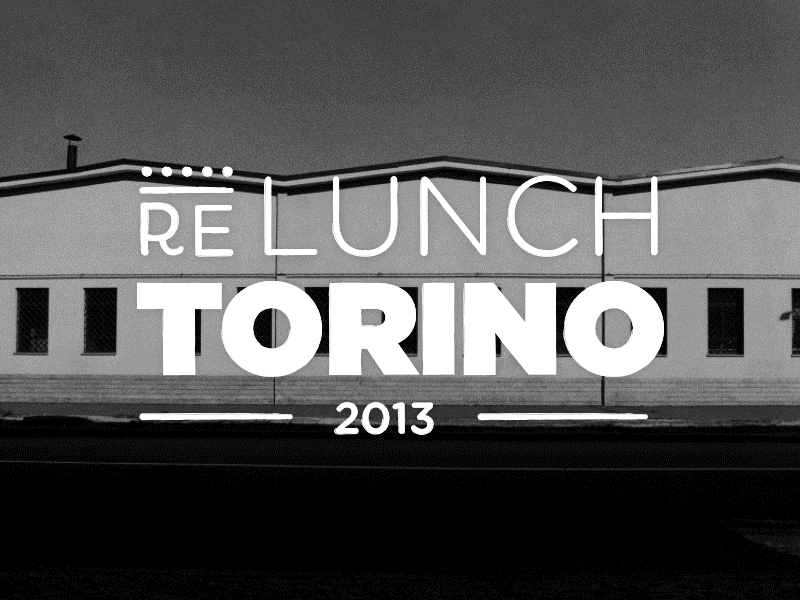 Relunch-Torino brand grunge king logo lunch re torino