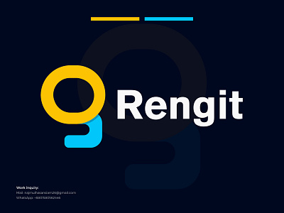 Rengit Letter R Logo Design (Unused for $ale) a b c d e f g h i j k l m n abstract logo app logo b c f h i j k m p q r u v w y z brand mark branding design colorful logo creative logo dribbble shot top g logo gradient logo letter logo logo logo trends 2023 logotype modern logo r logo top logo design visual identity