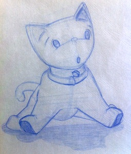 Kitty animal cat illustration kitty sketch