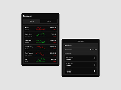 Stock Component ui