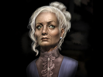 Old lady 3d