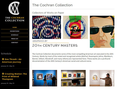 The Cochran Website 20th century art beautiful cochran collectible collector fine museums pop stunning warhol website