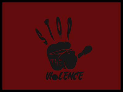 Stop the Violence - Typography post