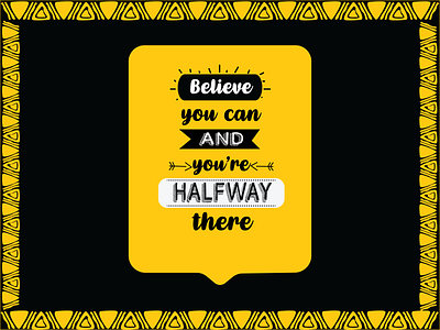 Believe you can - Typography post