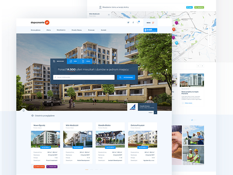 Dopoznania.pl redesign dopoznania poznan redesign apartament house web design ux ui estate real