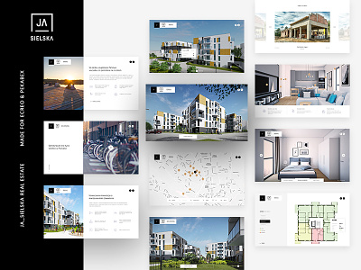Real Estate - online architecture estate ja-sielska online project real ui ux web