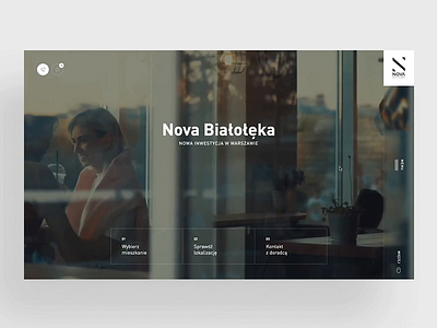 Nova Bialoleka - Real estate animation apartament architecture clean design desktop estate header homepage real ui ux web webdesign