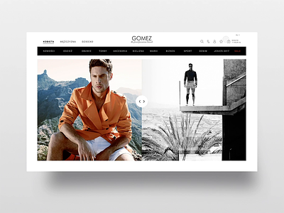 Gomez - Premium Brands animation clean clothing design fashion minimal online premium product page search shop typography ui ux web website