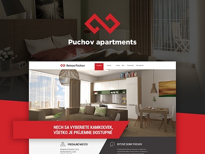 Puchov Apartments accomodation flats ui webdesign