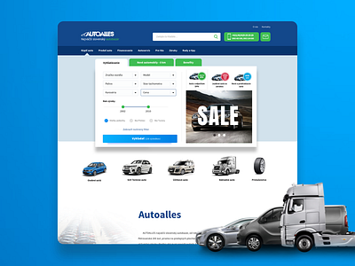 Autoalles - car seller Homepage preview