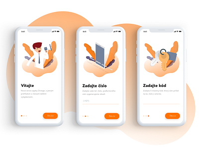 Orange App Concept - Wizzard casestudy illustration ios orange ui ux wizzard