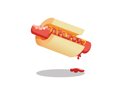 #C 26daysoftype adobe cartoon creative design fastfood fooddesign geometic hotdog illustration illustrator isometric logo typogaphy vector
