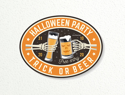 Halloween🎃 Party badge beer halloween party patch patches