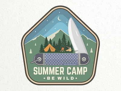 Summer Camp Patch badge camp camping outdoor patch patches summer camp