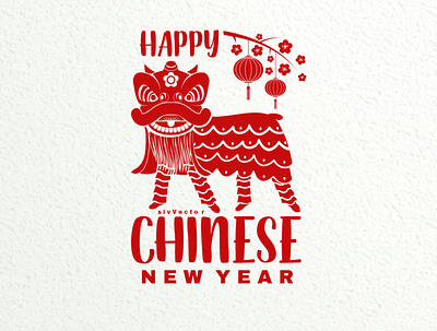 Chinese New Year badge card chinese new year design