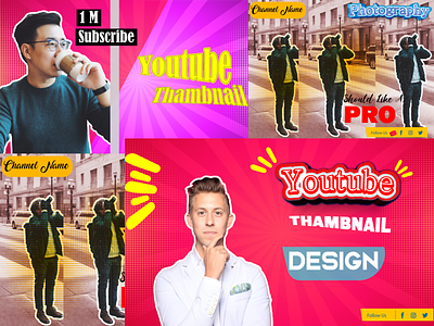 Youtube Thambnail background editting banner book cover business card design flyer graphic design illustration logo ui