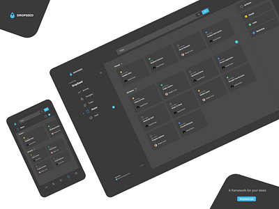 DropSeed - Notes Dark Mode app build creativity dark darkmode dashboard design desktop dropseed flat mobile project tool ui webapp