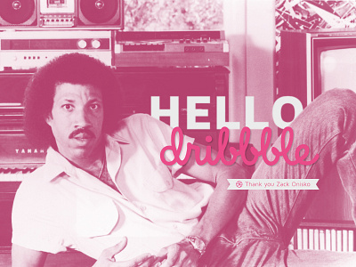 Hello Dribbble ! Is it me you're looking for ? debut dribbble first shot hello invite lionel richie photo