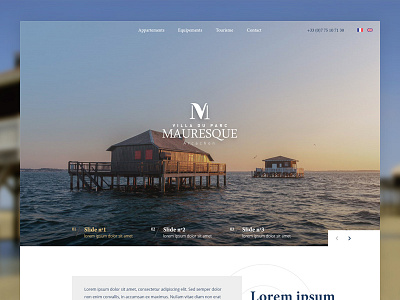 Real Estate : Homepage homepage interface ocean real estate ui ux web webdesign website