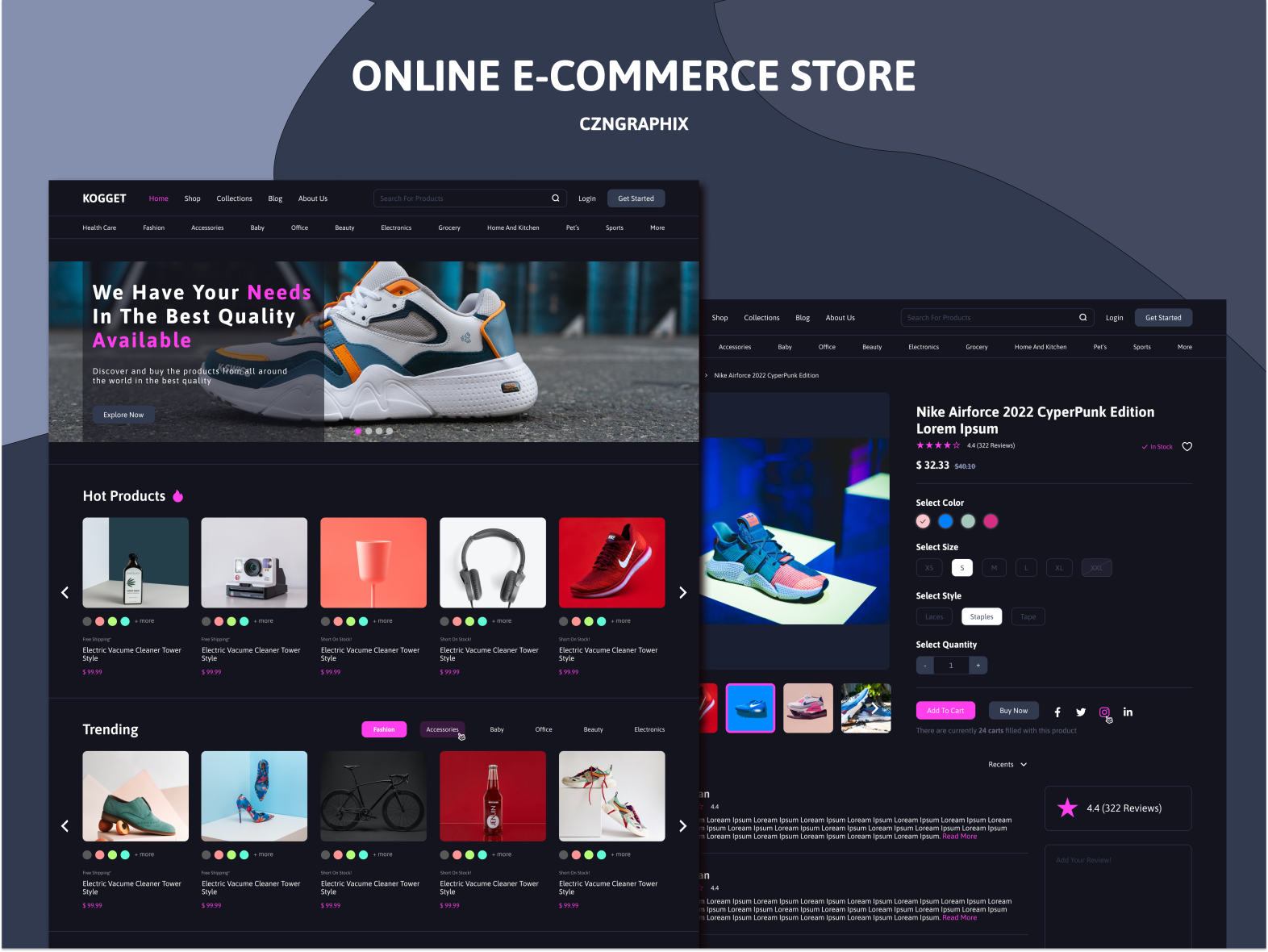 MultiPurpose Store by CZN Graphix on Dribbble