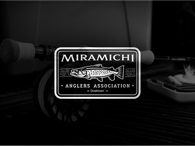 Miramichi Anglers Association of Fly Fishing. emblem logo files fishing fishing bait fishing emblem fishing guide fishing hook fishing logo fishing reel fishing rod fishing team fishing vintage fly fishing logo lures river trout