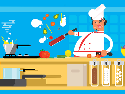 The Cooking Chef graphic design illustator vector vector art vector artwork