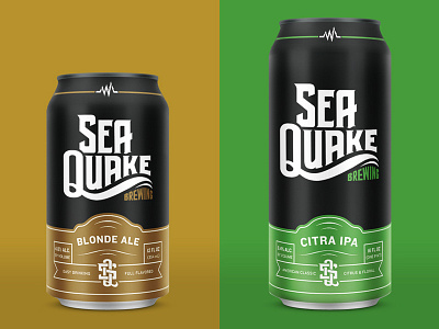 Seaquake beer california can craft beer ipa packaging seaquake