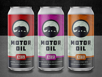 Alvarado - Motor Oil beer can craft beer distressed oil package design packaging vintage