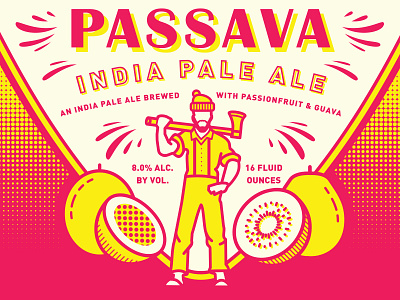 Passava IPA - Reuben's Brews + Great Notion beer can craft beer guava ipa lumberjack package design packaging passionfruit