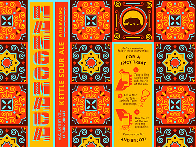 Mangonada Sour Ale - Alvarado Street alvarado beer brewery can craft beer mango mexico package design packaging pattern sour